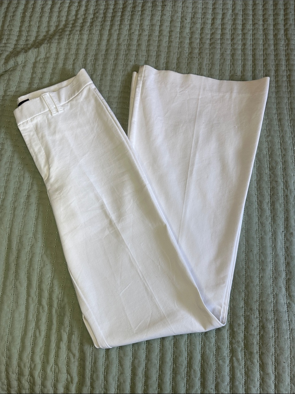 Zara White Wide-Leg Pants